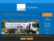 Tablet Screenshot of leclerc-fioul.fr